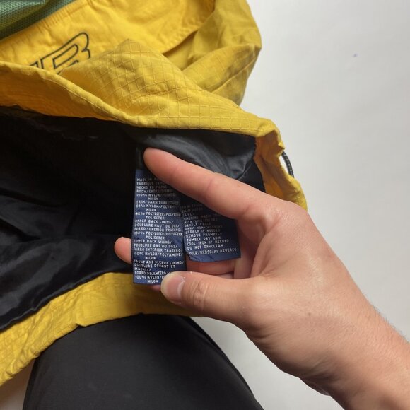 VTG Tommy Hilfiger Rare Majo Tech Green & Yellow Jacket Men Large (Read) - Picture 14 of 15